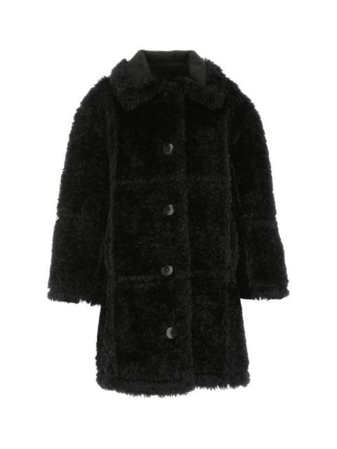 STAND STUDIO WOMAN Black Eco Fur Coat