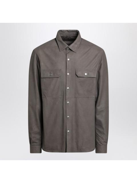 Rick Owens Rick Owens Mud-Colored Cotton-Blend Shirt Men