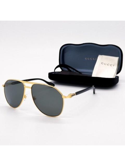 GUCCI NEW GUCCI SUNGLASSES GG1220S 001 BLACK/GOLD UNISEX EYEWEAR