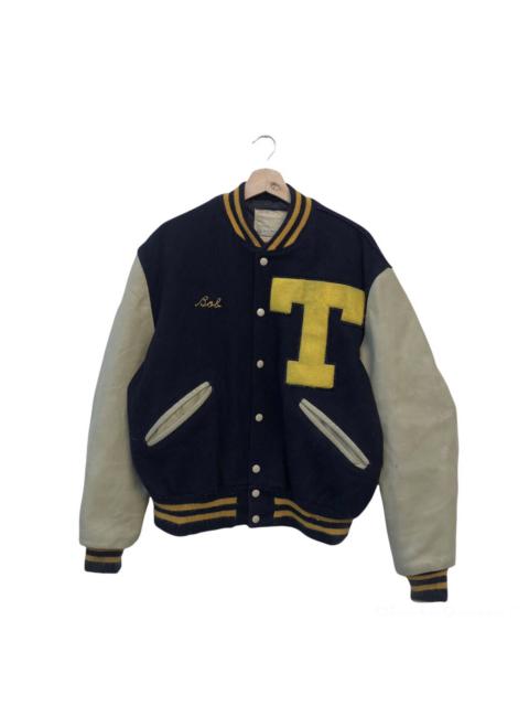 Other Designers Vintage - VINTAGE VARSITY JACKET DELONG EMBROIDERED BIG LOGO