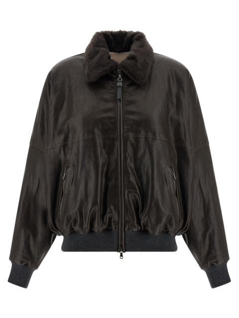 Brunello Cucinelli Brunello Cucinelli Women 'Aviator' Bomber Jacket