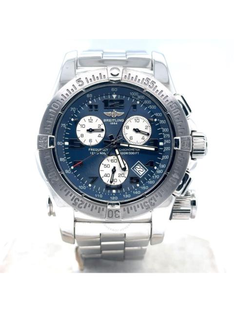 Pre-owned Breitling Emergency Chronograph Quartz Chronometer Blue Dial Men's Watch A73322