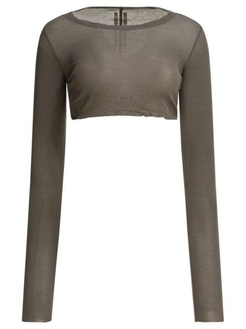 Rick Owens Rick Owens Long-sleeved Crop Top