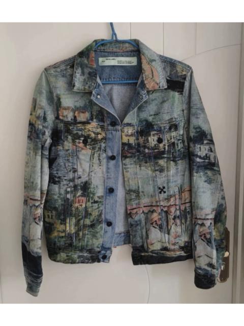 Off-White Off-white Monet oil painting denim jacket