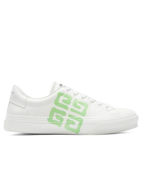 Givenchy CITY SPORT SNEAKERS - WHITE/MINT GREEN