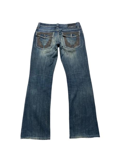 Other Designers semanticdesign - Semantic Design Twin Guns Denim Flare Jeans Distressed
