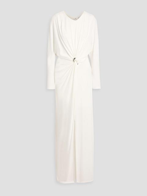 SIMKHAI Maisie ruched jersey maxi dress