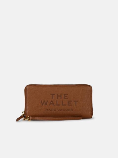 Marc Jacobs 'CONTINENTAL' BROWN LEATHER WALLET
