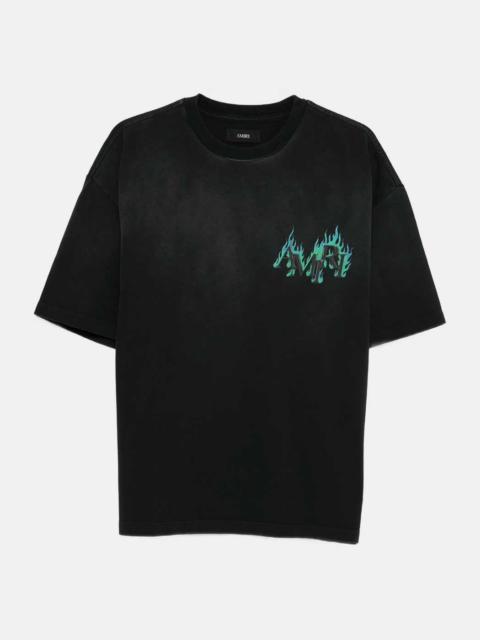 AMIRI AMTOJR1115-001 AMIRI FLAMES OS TEE