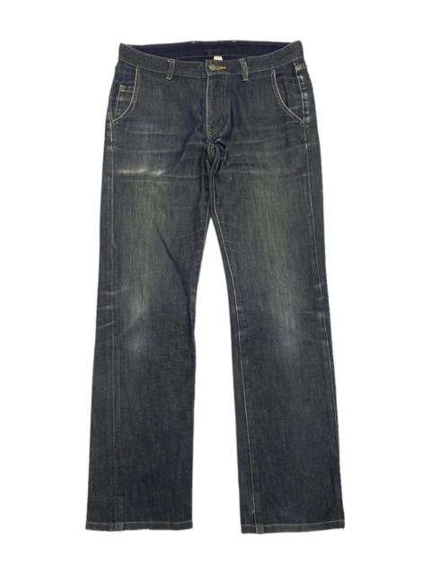 Other Designers Archival Clothing - ARCHIVE💥TAKEO KIKUCHI DISTRESSED DENIM SLIM FIT JEANS