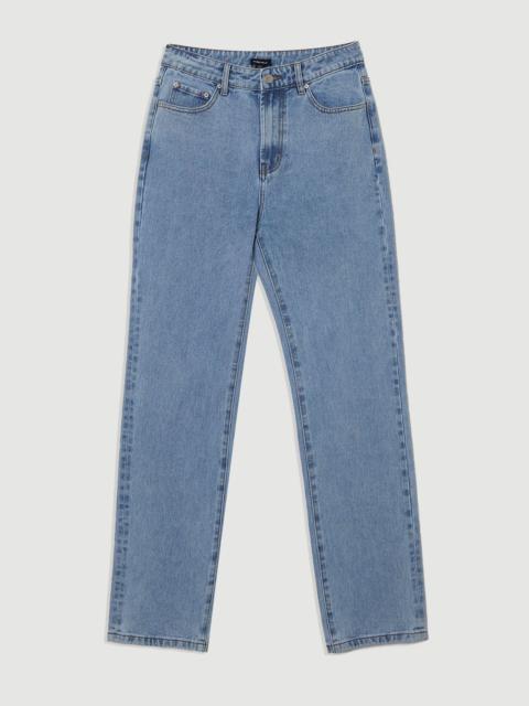 KAREN MILLEN Rigid Denim  High Rise Straight Leg Jean