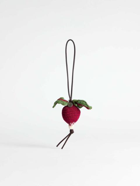 JW Anderson HAND-CROCHETED RADISH CHARM