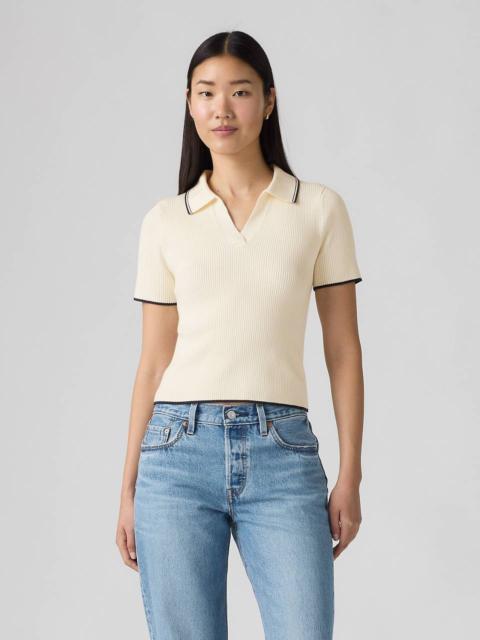 FAITH POLO SWEATER