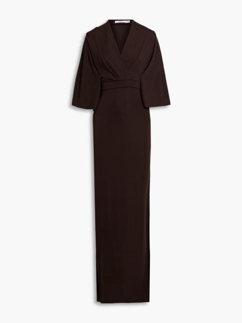 Safiyaa Oro draped twill maxi dress