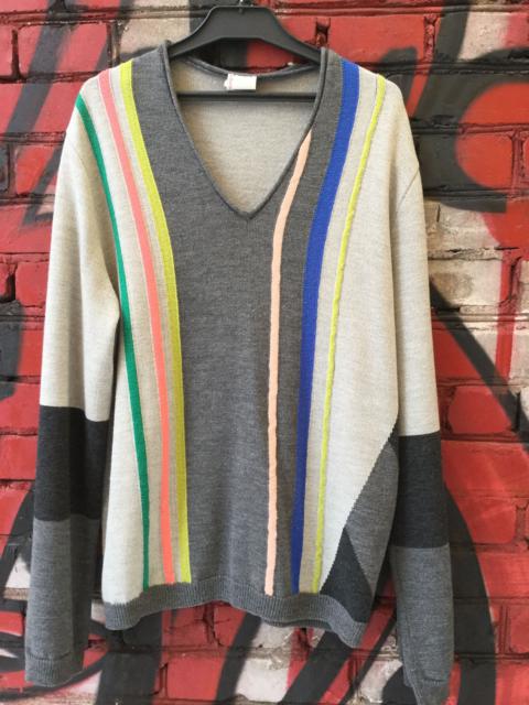 Other Designers Antonio Marras - Asymmetrical wool sweater.Like Marni or Kenzo