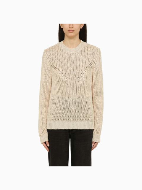 Isabel Marant Recycled Polyester Ecru Crew-Neck Jumper Women