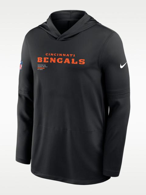 Nike Cincinnati Bengals Pure Fury Sideline Men's Nike Dri-FIT NFL Long-Sleeve Hooded Top