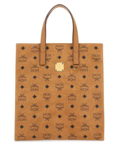 MCM Mcm Women Printed Canvas Small Aren Shopping Bag