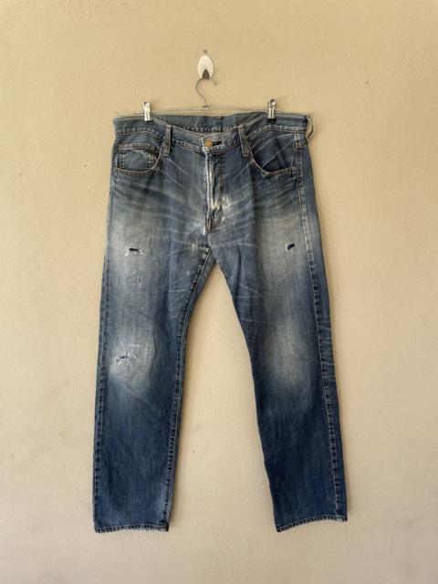Other Designers Distressed Denim - CRACK EVO RIPPED DENIM