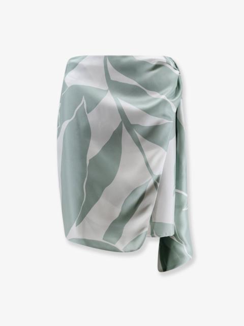 Max Mara Max Mara Mxmstrano Silk Pareo Skirt