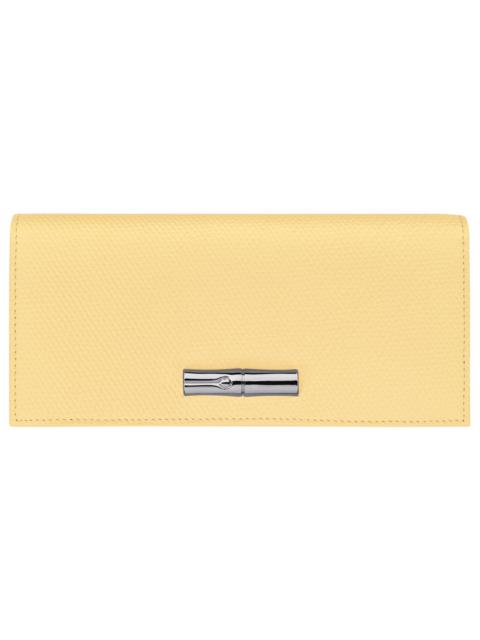 Longchamp Le Roseau Long continental wallet Yellow Chick - Leather