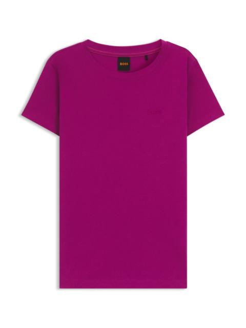 BOSS COTTON-JERSEY T-SHIRT WITH LOGO DETAIL