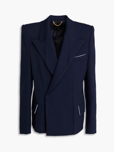 Victoria Beckham Double-breasted wool-blend twill blazer