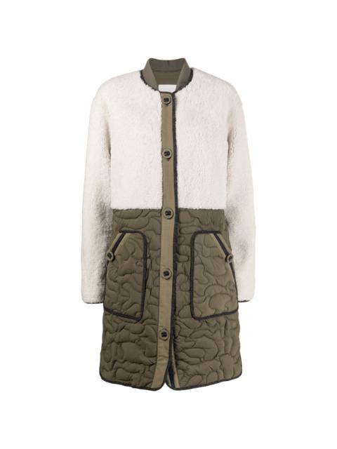 Yves Salomon button-fastening coat