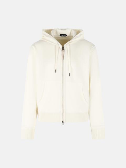 TOM FORD WHITE CASHMERE SWEATER