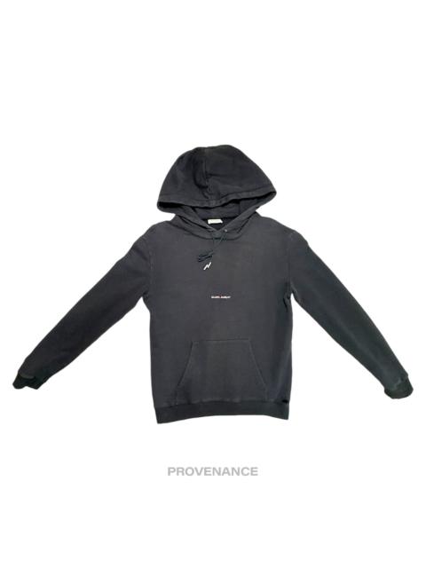 SAINT LAURENT Saint Laurent Paris SLP Logo Hoodie - Black S
