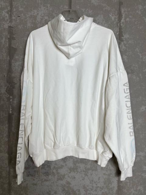 BALENCIAGA Balenciaga Hooded White Hoodie