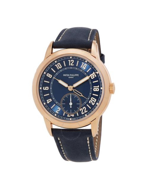 Patek Philippe Patek Philippe Complications Calatrava Travel Time Automatic Blue Dial Men's Watch 5224r-001