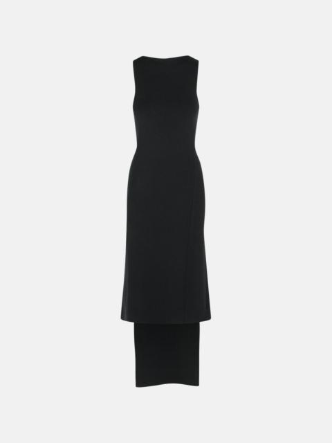 courrèges 'OBLIQUE' DRESS IN BLACK VISCOSE BLEND