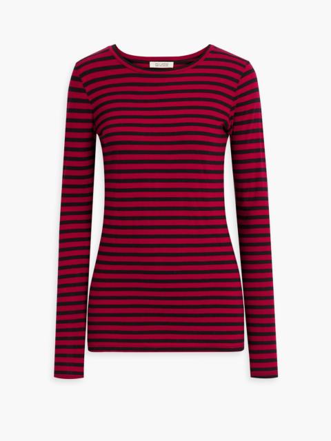 NILI LOTAN Striped cotton-jersey top