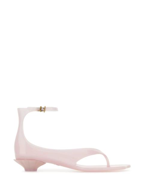 Chloé Chloe Women Pastel Pink Tpu Chloe Jelly Thong Sandals
