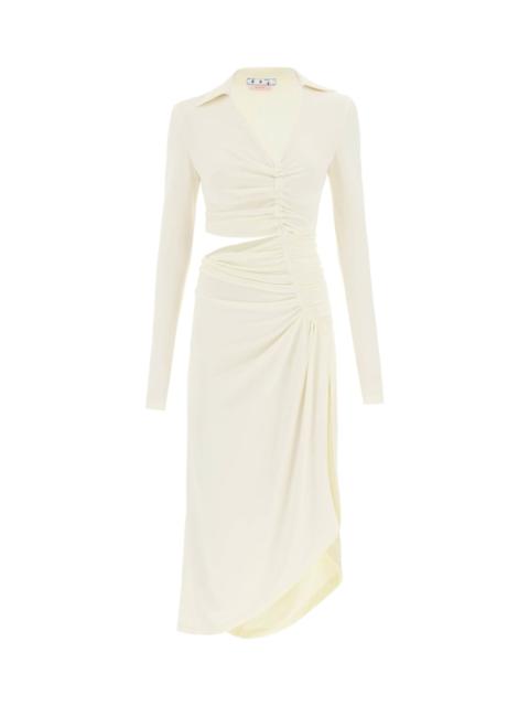 Off-White Midi Viscose Dress