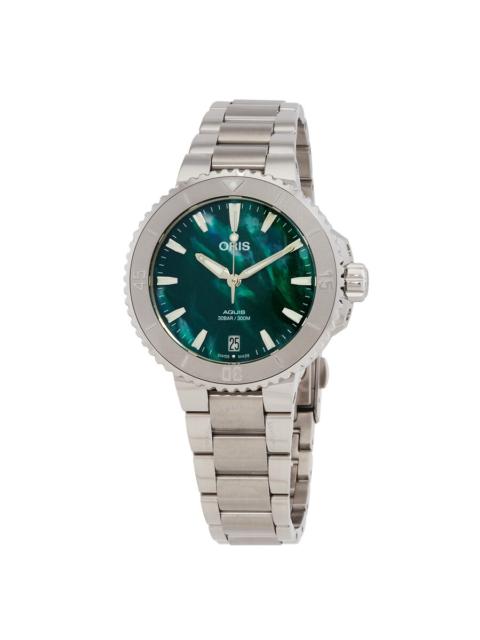 Other Designers Oris Aquis Date Automatic Green Dial Ladies Watch 01 733 7770 4137-07 8 18 05P