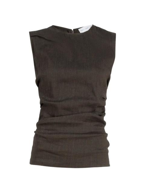 Proenza Schouler Anoushka Top in Coffee