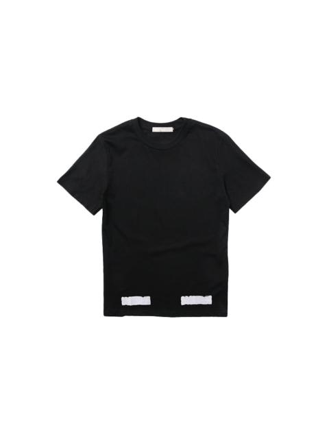 Off-White Off-White square frame Printing Round Neck Short Sleeve Unisex Black OMAA002F161850101001