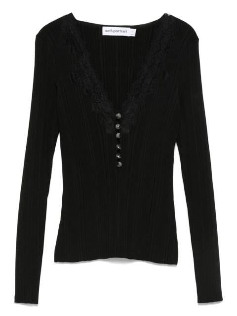 self-portrait Self Portrait Women V-Necked Sweater