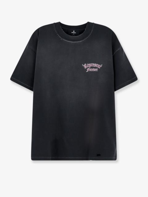 REPRESENT Represent Used-Effect Cotton T-Shirt