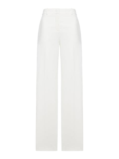 FENDI Fendi Women Wide Leg Pants In Fluid Cotton