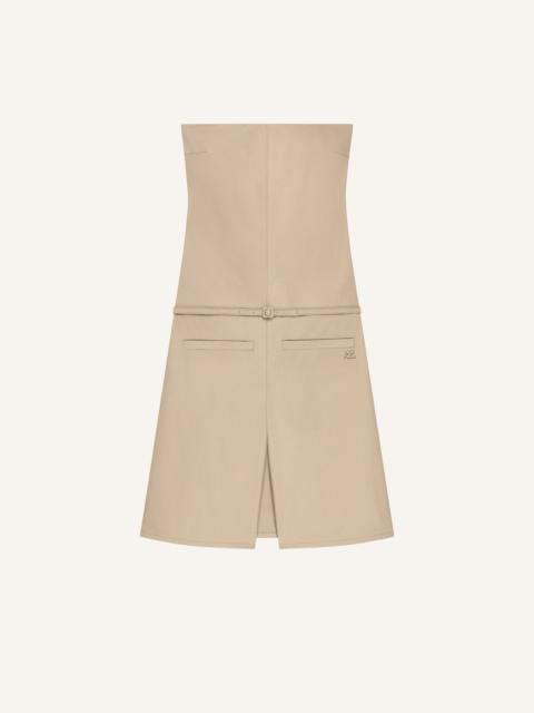 courrèges BELTED BUSTIER COTTON OVERALL