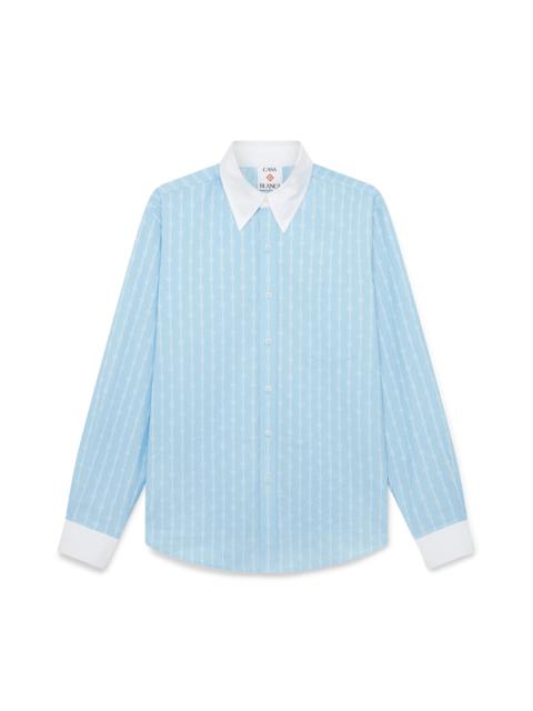 CASABLANCA Laurel Stripe Jacquard Shirt | Casablanca Paris