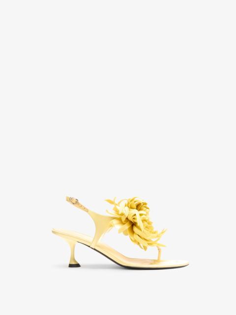Proenza Schouler Tee Thong Flower Sandals in Satin