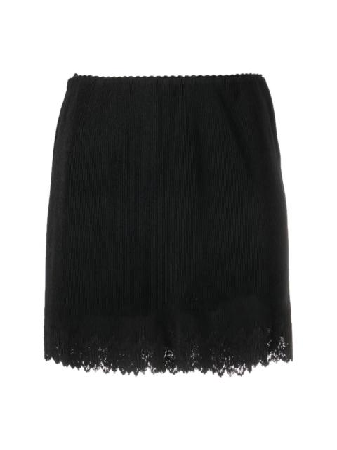 Alexander Wang distressed-hem mini skirt