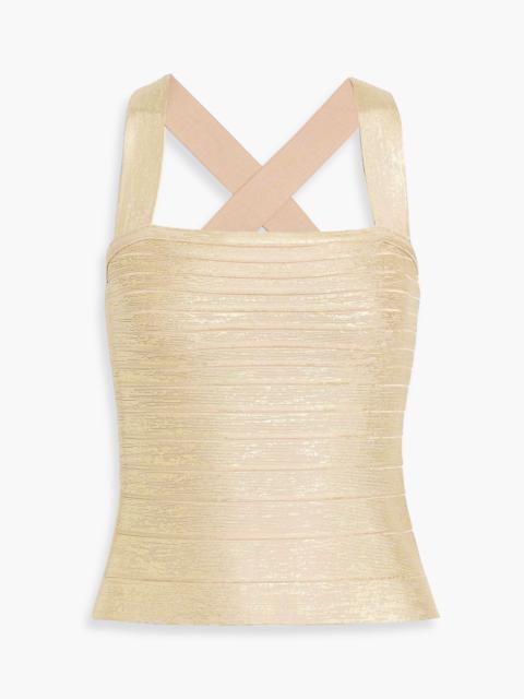Other Designers Serena metallic bandage top