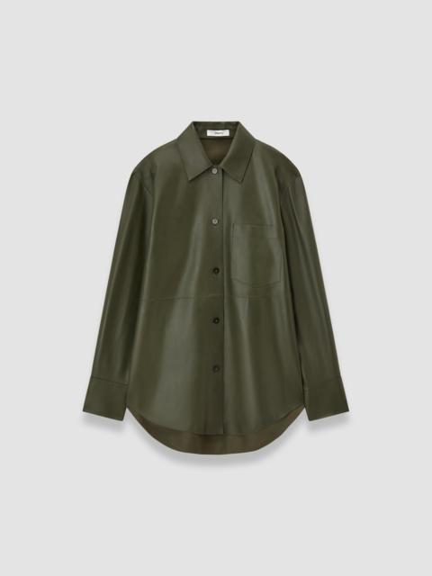 JOSEPH Penna Soft Nappa Leather Overshirt