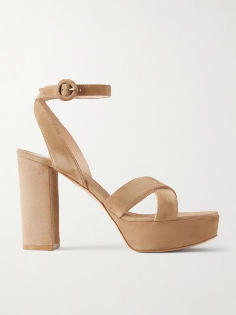 Gianvito Rossi Sabrina Suede Sandals