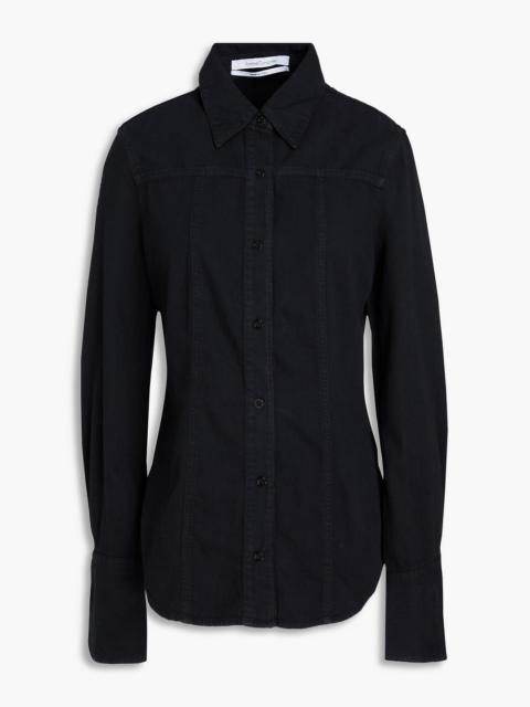 Another Tomorrow Cotton-chambray shirt